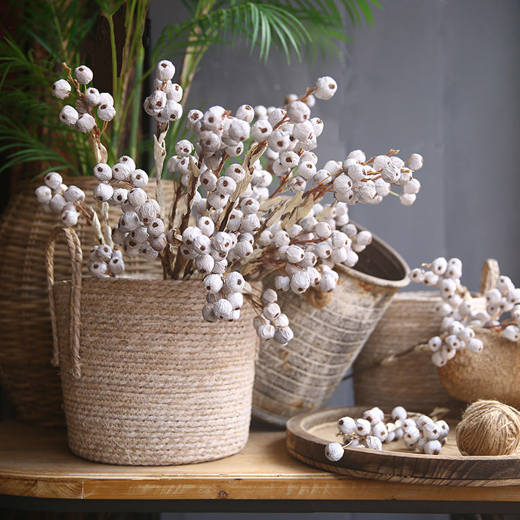 A granel 33" Berry Spray tallos largos arreglo flores artificiales al por mayor