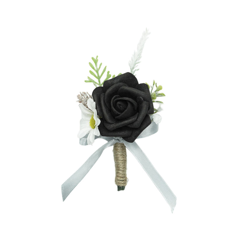 Bulk Black Flower Boutonniere Wholesale