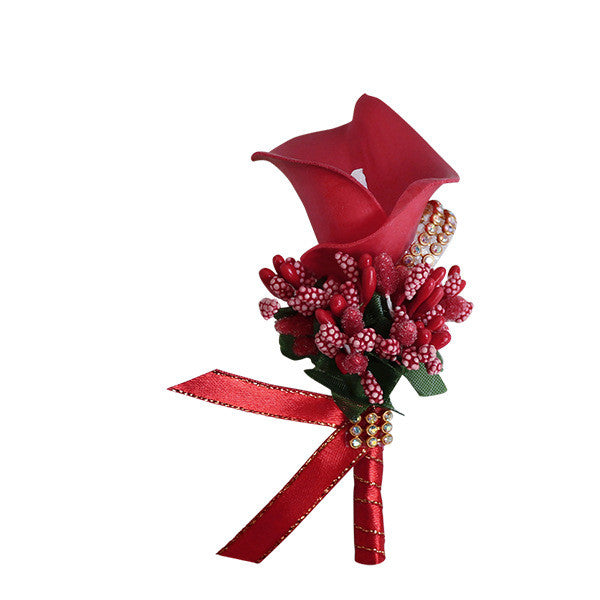 Boutonnieres a granel Calla Lily Flowers 9 colores al por mayor