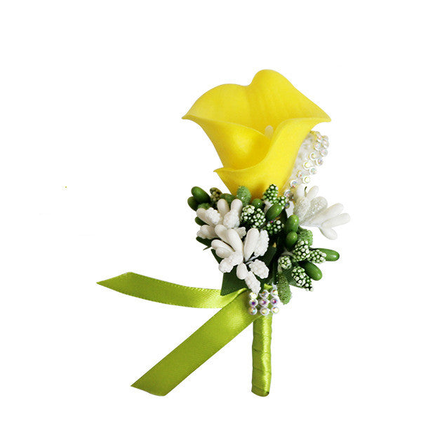 Boutonnieres a granel Calla Lily Flowers 9 colores al por mayor