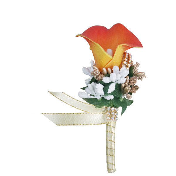 Boutonnieres a granel Calla Lily Flowers 9 colores al por mayor