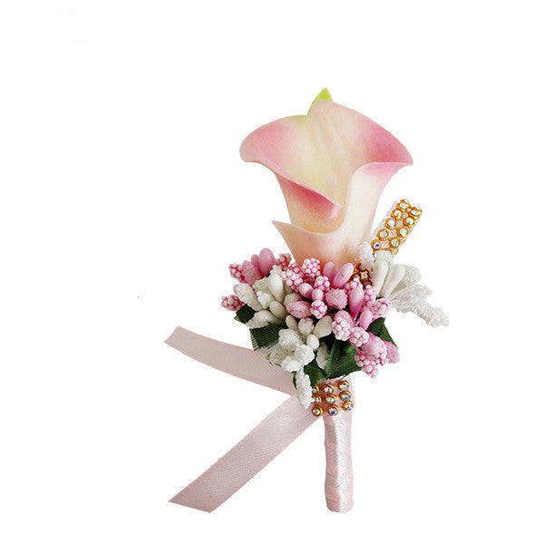 Boutonnieres a granel Calla Lily Flowers 9 colores al por mayor