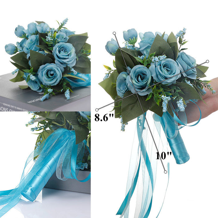 Bulk Rose Bridesmaid Bouquet Wedding Bouquet Artificial Flowers Wholesale