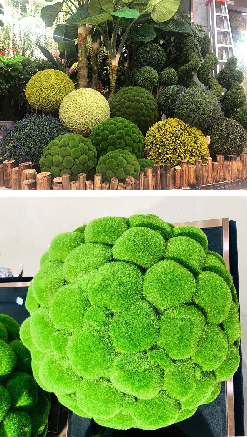 Bryophytes a granel Musgo artificial Topiary Bola Planta Bolas decorativas Decoración al por mayor 