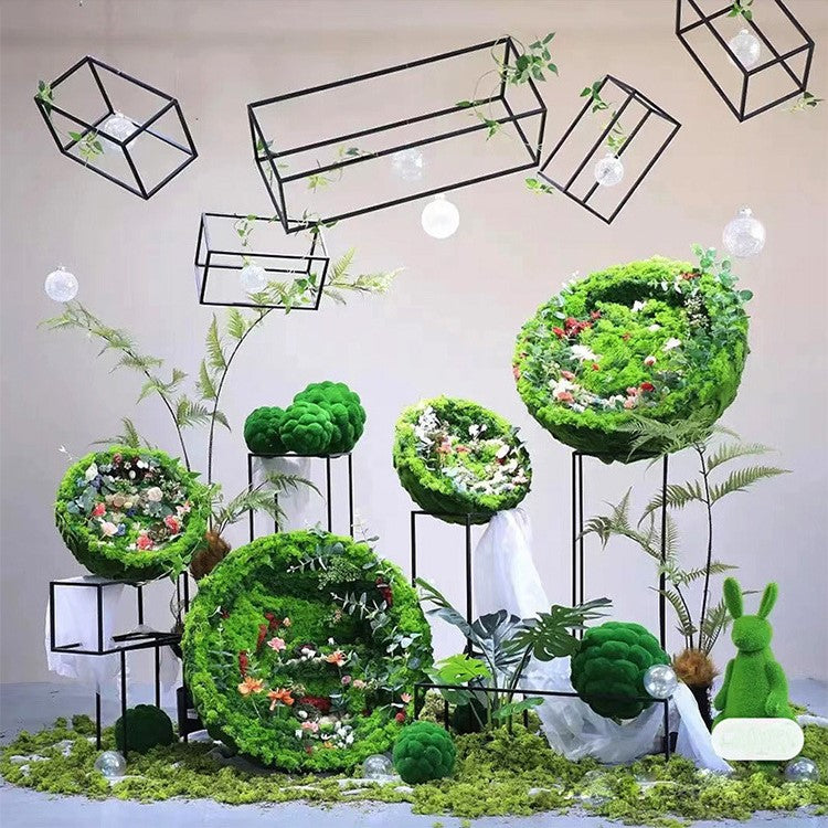 Bryophytes a granel Musgo artificial Topiary Bola Planta Bolas decorativas Decoración al por mayor 
