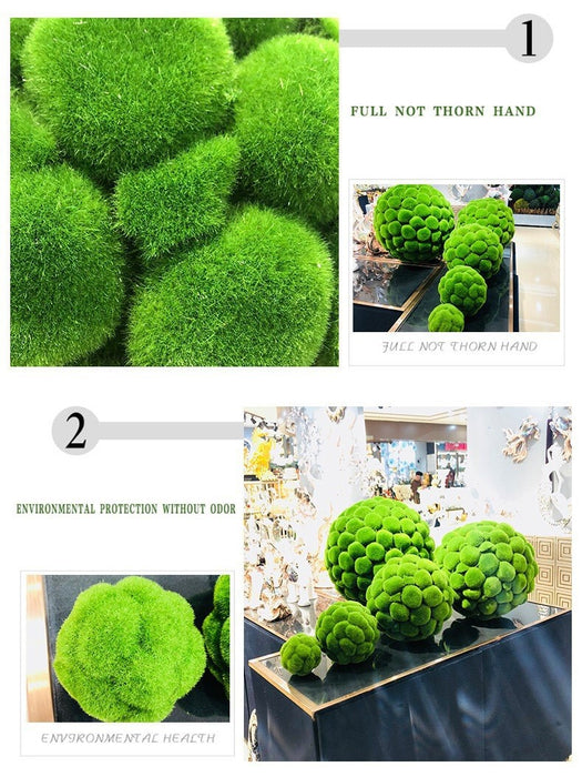 Bryophytes a granel Musgo artificial Topiary Bola Planta Bolas decorativas Decoración al por mayor 