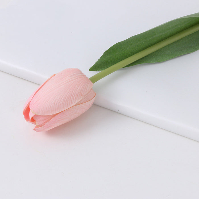 Bulk 18.8" Tulip Stems Real Touch Artificial Tulip Arrangement Flowers Arrangements Wholesale