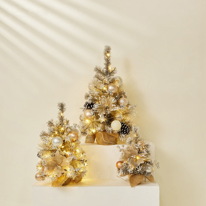 Venta al por mayor de Bonsai de árbol de Navidad de mesa artificial a granel