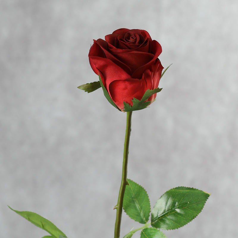 Bulk 18" Rose Buds Stem Silk Artificial Flowers Wholesale