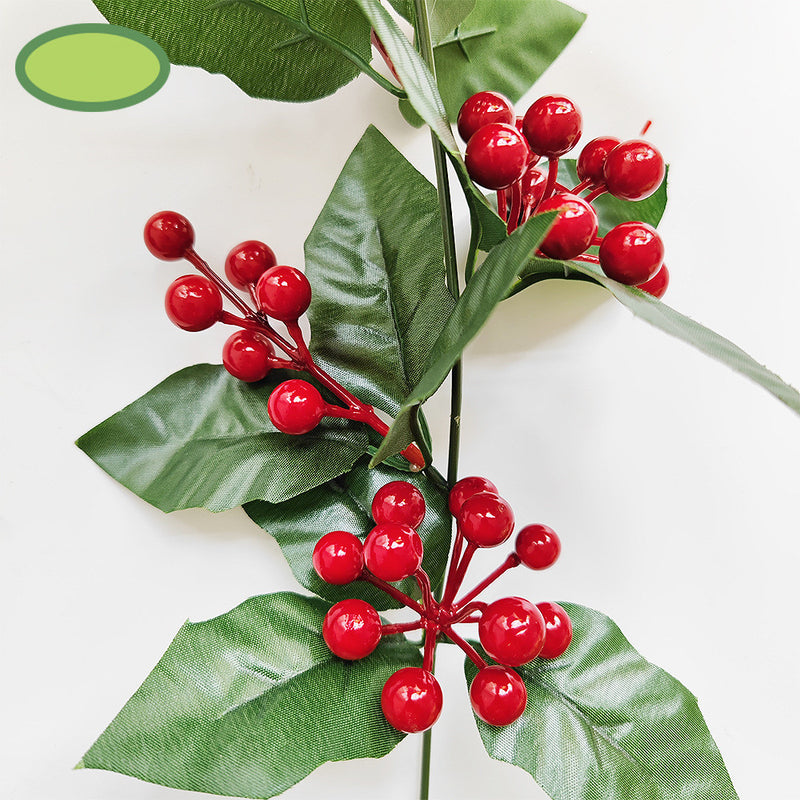 Bulk 68" Red Berries Garland Xmas Tree Garland for Holiday Indoor Outdoor Mantle Fireplace Home Decoration New Year Decor Wholesale