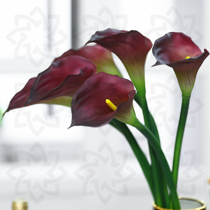 Bulk 6 piezas 25 "Real Touch Calla Lily Spring Flores artificiales al por mayor