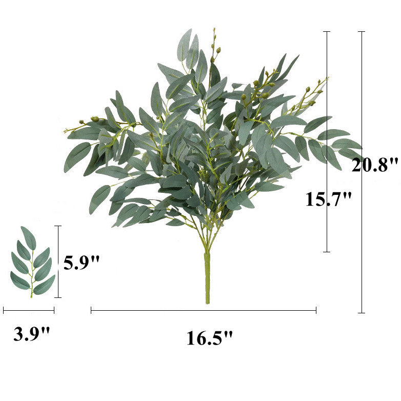 Bulk Artificial Plant Willow Leaves Branch Wholesale