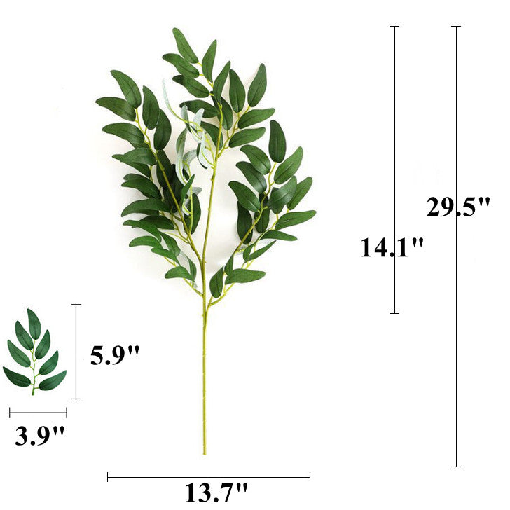 Bulk Artificial Plant Willow Leaves Branch Wholesale