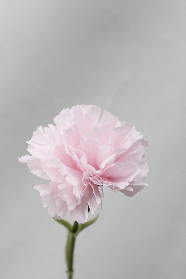 Tige d'œillets en vrac de 10,6 pouces Fleurs artificielles Œillets en gros 