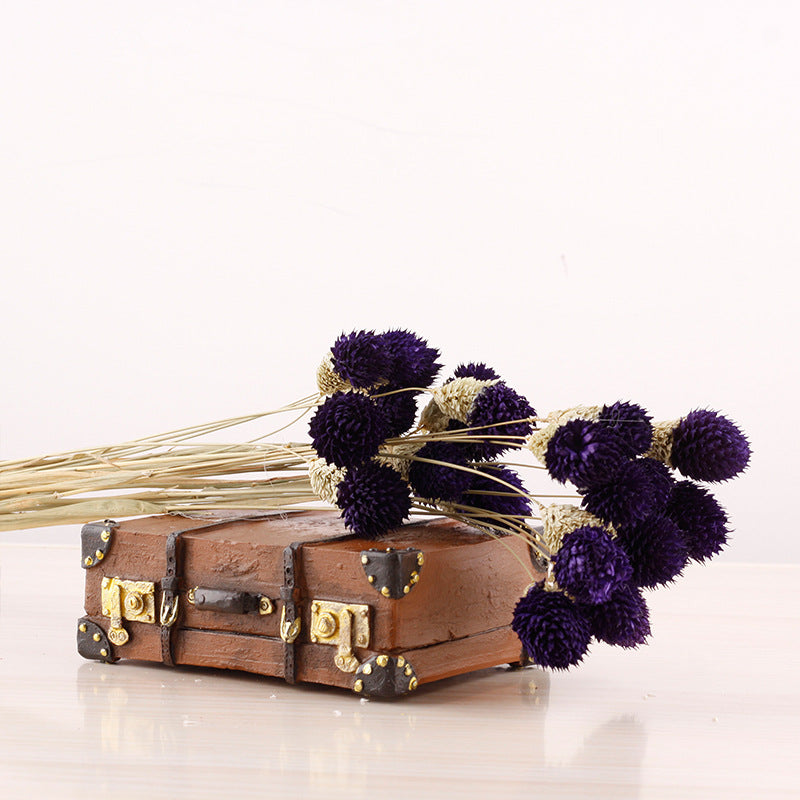 Bulk 15 Pcs 15" Dried Ball Fruits Gomphrena Globosa Stems Dried Fall Flowers Halloween Centerpiece Wholesale