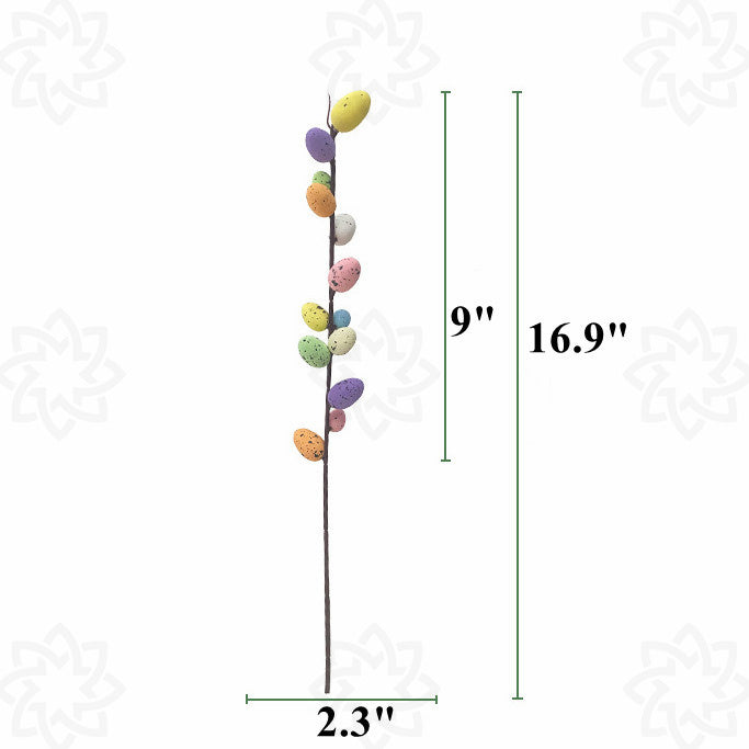 Tiges de fleurs de Pâques en vrac Branches avec œufs Vente en gros de fleurs artificielles