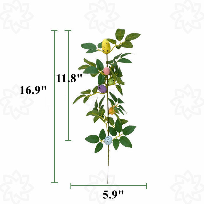 Tiges de fleurs de Pâques en vrac Branches avec œufs Vente en gros de fleurs artificielles