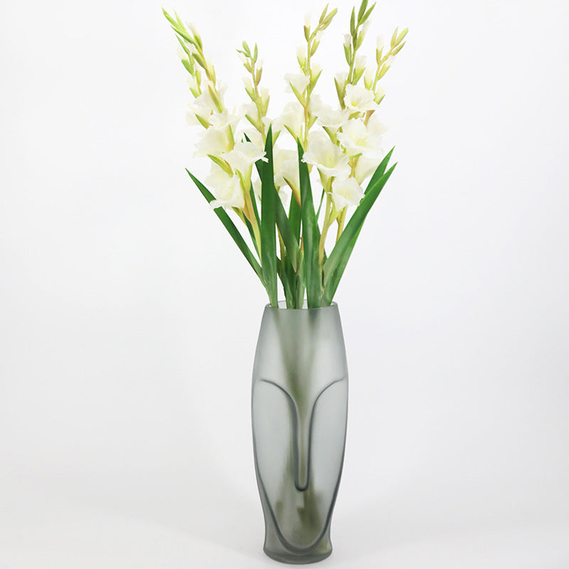 Exclusivo a granel Paquete extra grande de 5 piezas 43 "Gladiolo de tallos largos Flores de seda al por mayor