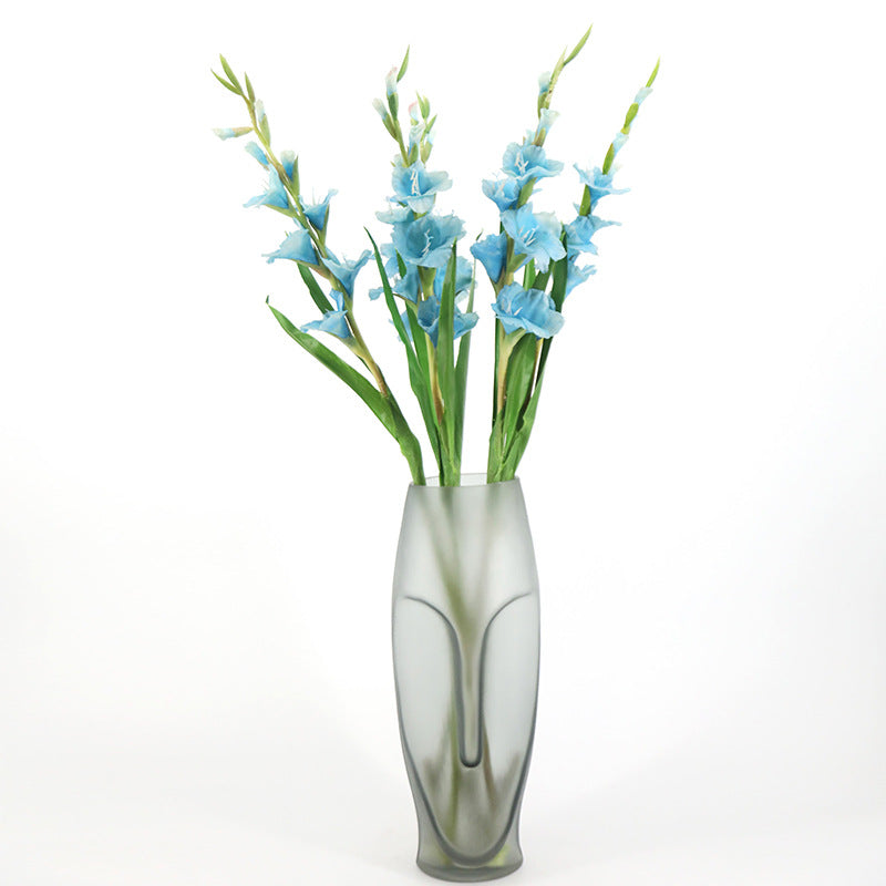 Exclusivo a granel Paquete extra grande de 5 piezas 43 "Gladiolo de tallos largos Flores de seda al por mayor