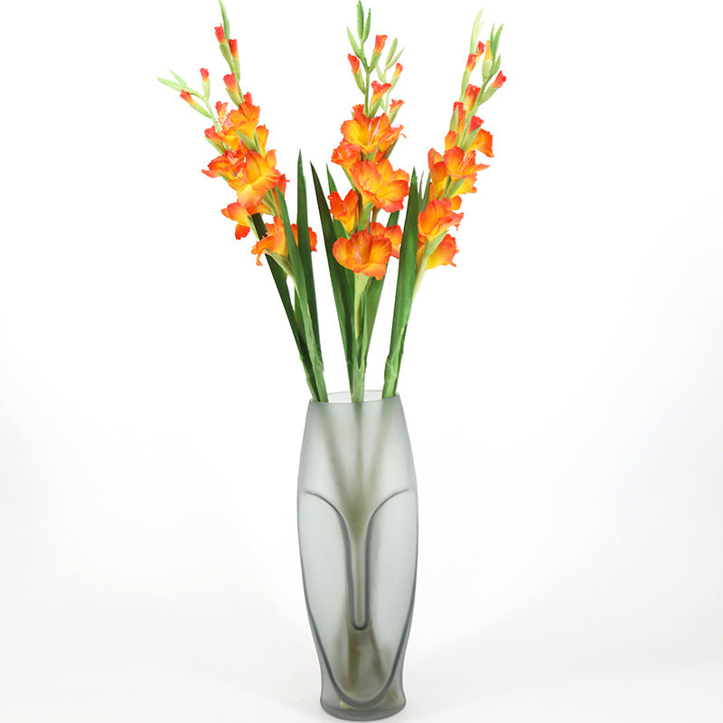 Exclusivo a granel Paquete extra grande de 5 piezas 43 "Gladiolo de tallos largos Flores de seda al por mayor