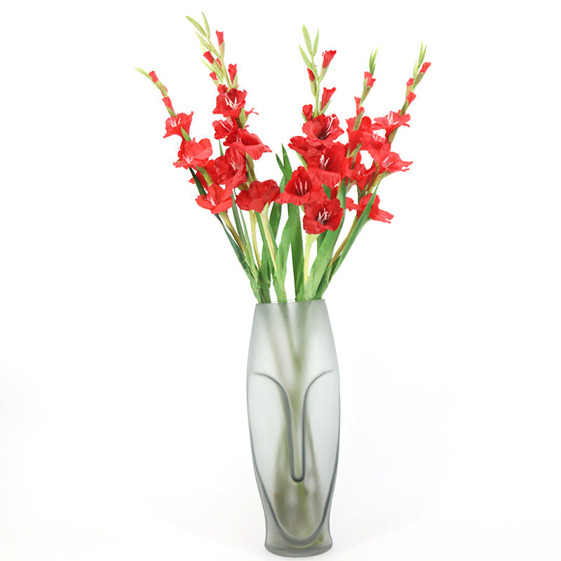 Exclusivo a granel Paquete extra grande de 5 piezas 43 "Gladiolo de tallos largos Flores de seda al por mayor