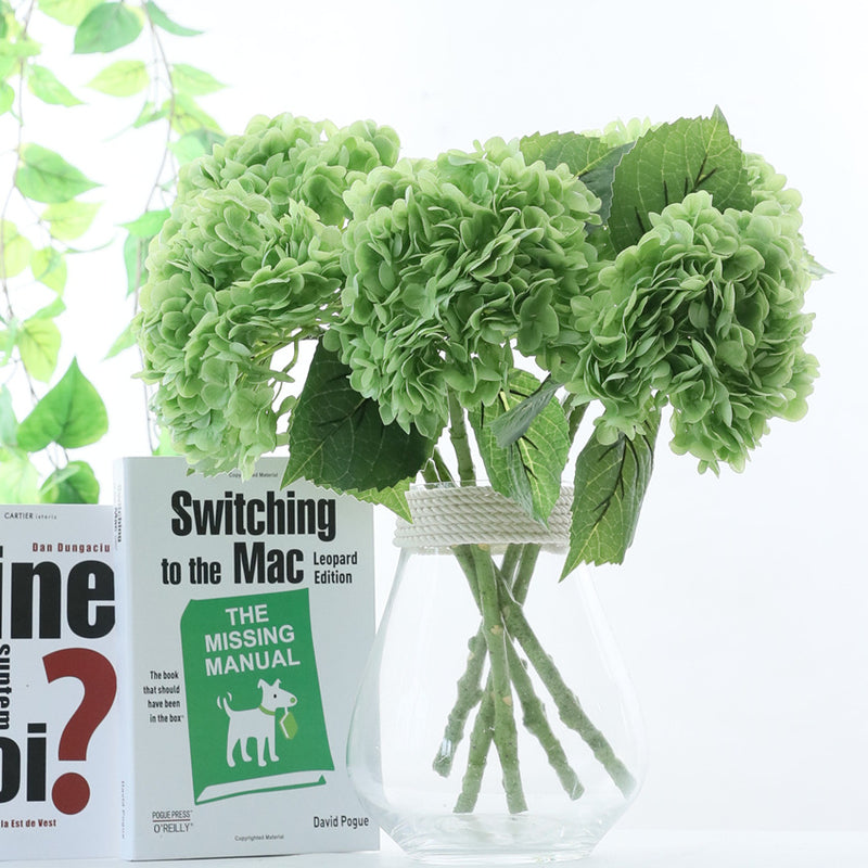 Tiges d'hortensia au toucher réaliste de 19 po en vrac, parfaites pour les compositions florales en gros 