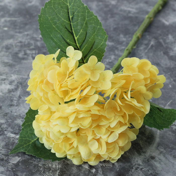 Flores artificiales al por mayor de 19" con tallo de hortensia a granel 
