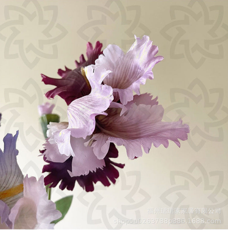 Bulk 31" Artificial Iris Flower Stem Silk Flowers Wholesale