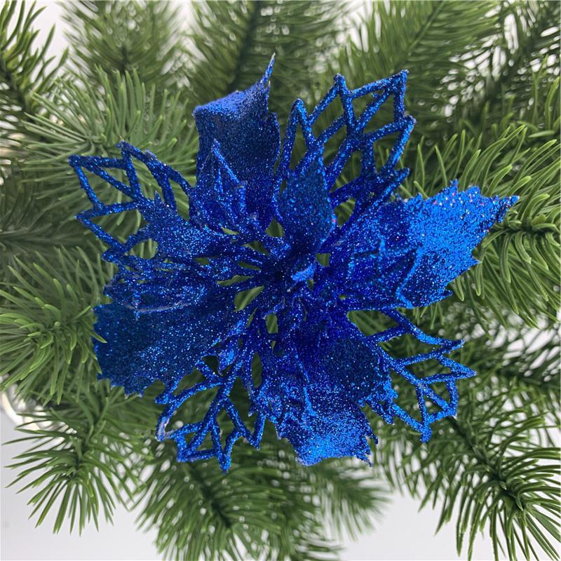 Clearance Bulk Pack of 50 Pcs Poinsettias Artificial Christmas Flowers Wholesale