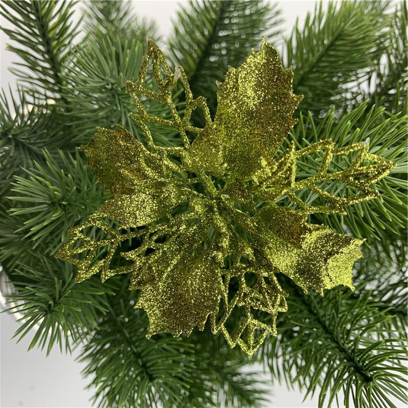 Clearance Bulk Pack of 50 Pcs Poinsettias Artificial Christmas Flowers Wholesale