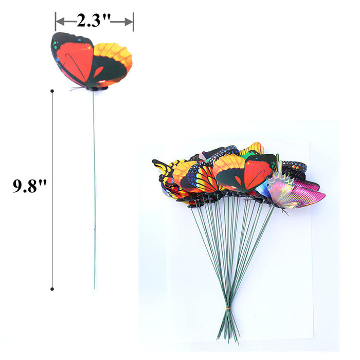 A granel, 2,3 ", 50 Uds., selección de mariposa, Color aleatorio, venta al por mayor