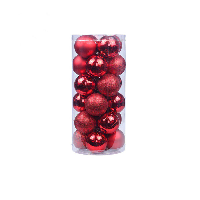 Pack of 24pcs Christmas Decoration Balls Shatterproof Color Set Ornaments