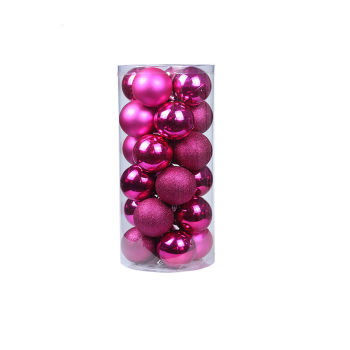 Paquete de 24 piezas de bolas de decoración de Navidad Adornos de juego de colores inastillables