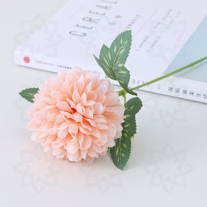 A granel 11" flores de seda bola de crisantemo arreglos de hortensias al por mayor