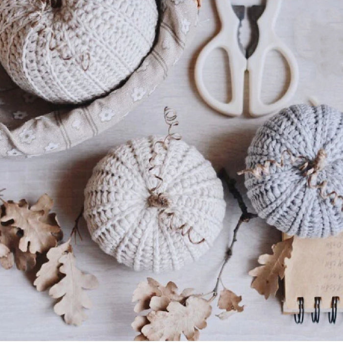 Bulk 6" Crochet Pumpkin Hand Knit Home Accent Wholesale