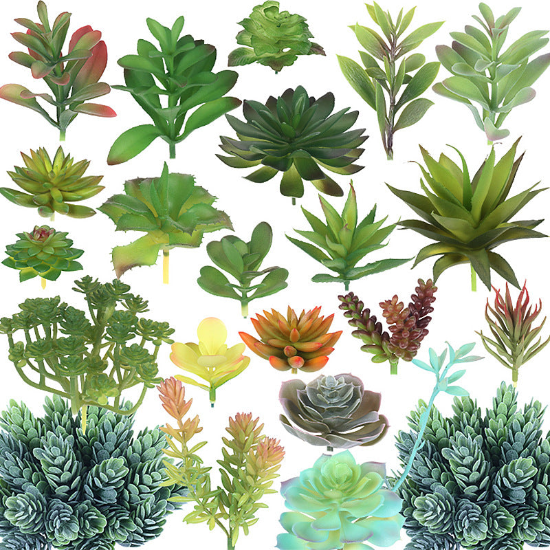 Tiges de plantes succulentes artificielles en vrac de 3,6 pouces pour arrangements de plantes succulentes artificielles à faire soi-même en gros 