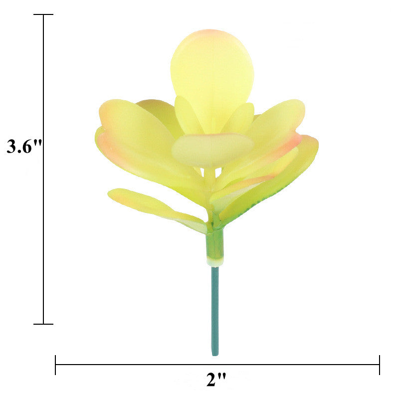 Tiges de plantes succulentes artificielles en vrac de 3,6 pouces pour arrangements de plantes succulentes artificielles à faire soi-même en gros 