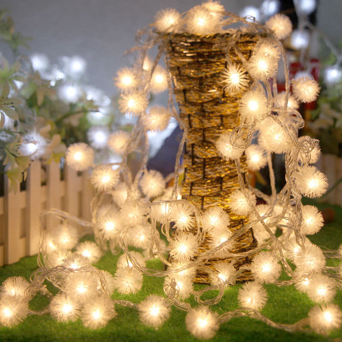 Bulk Dandelion String Lights Led Fluffy Ball Lamp String Wholesale