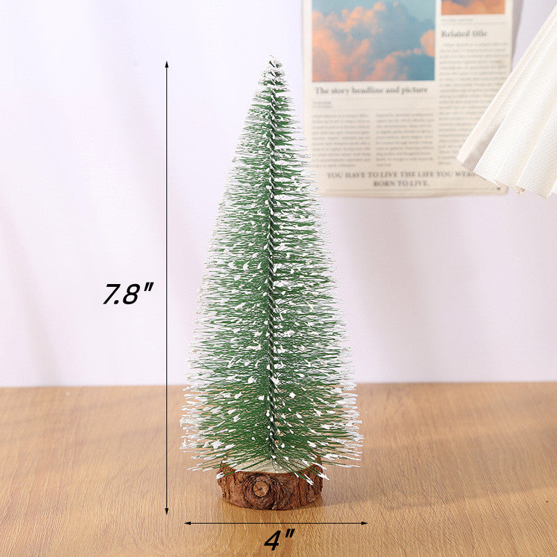 Venta al por mayor de la decoración del árbol de Navidad de la mesa del árbol de pino en miniatura de escritorio a granel