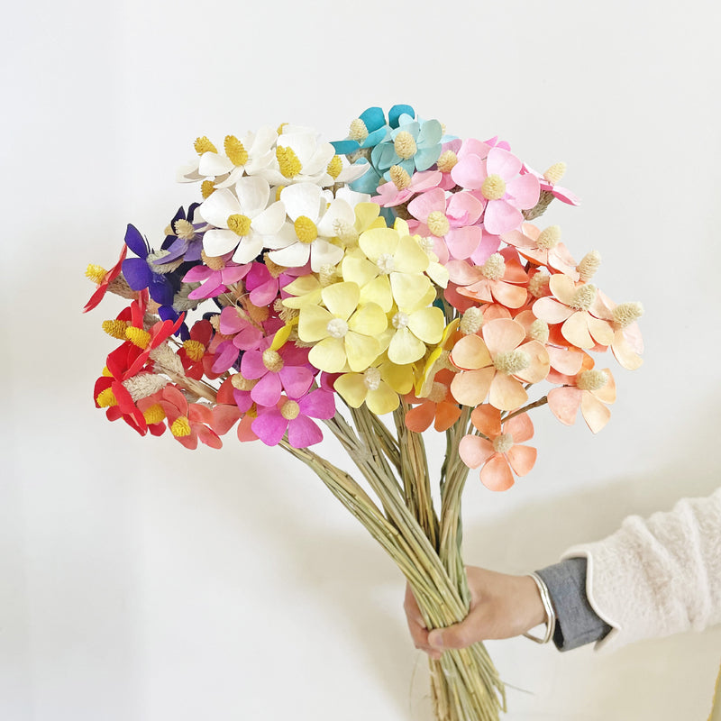 Bulk 13" Dried Violet Orchid Flowers Arrangements Home Decorations Wholesale