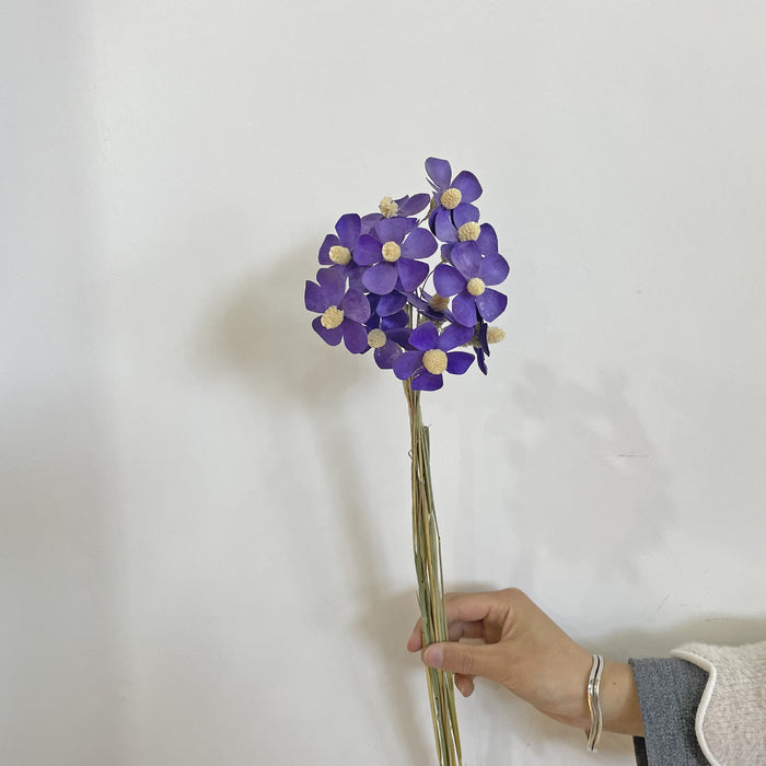 Arreglos florales de orquídeas violetas secas a granel de 13 ", decoraciones para el hogar, venta al por mayor 