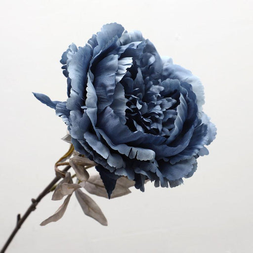 1 Branch Artificial Blue Peony Gothic Silk Flowers - Artificialmerch