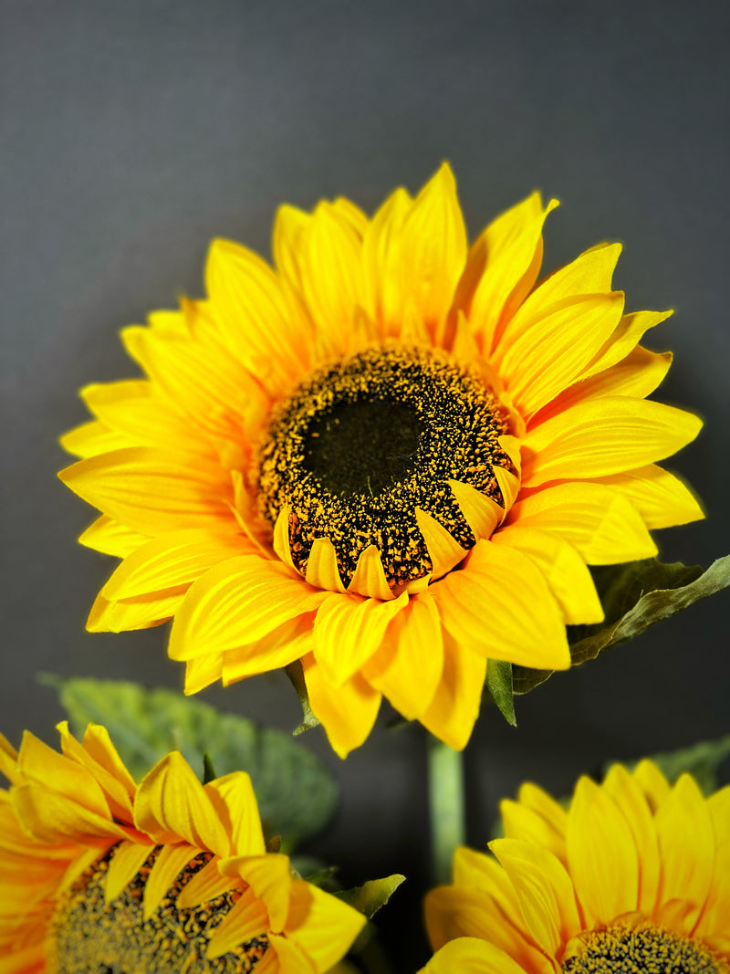 Fleurs artificielles de tournesol extra larges de 41 po en vrac pour grands vases en gros 