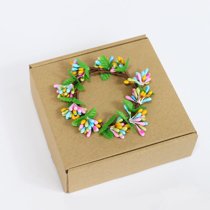 Couronne de Pâques en vrac de 10 pouces pour centre de table bougeoir en gros