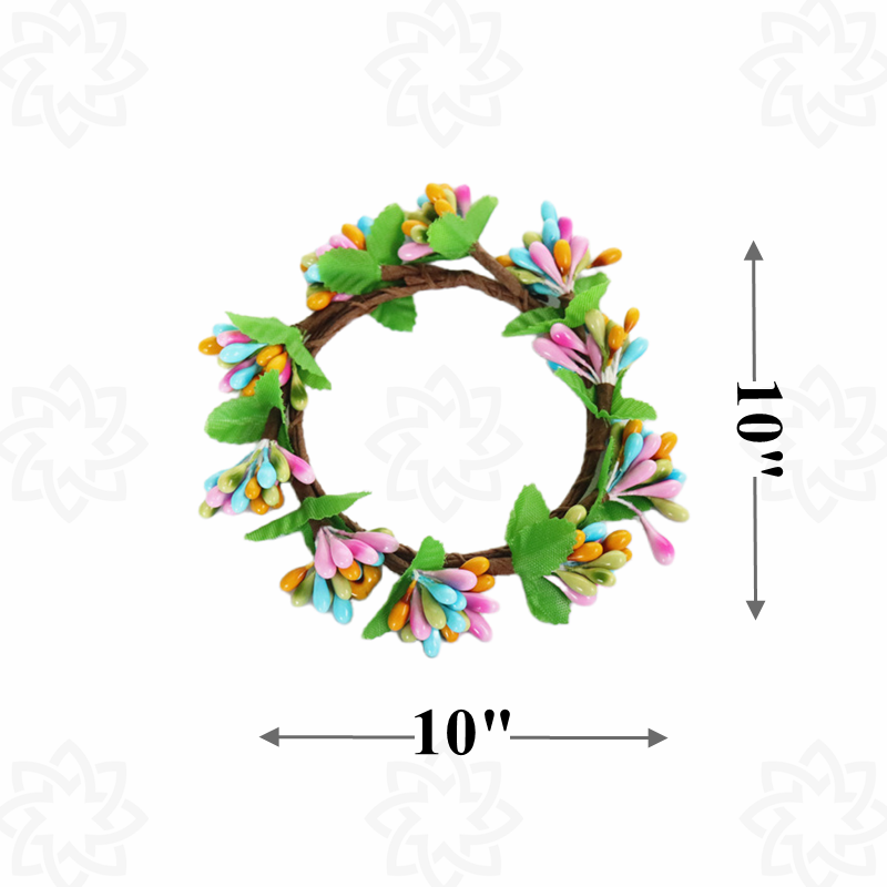 Couronne de Pâques en vrac de 10 pouces pour centre de table bougeoir en gros