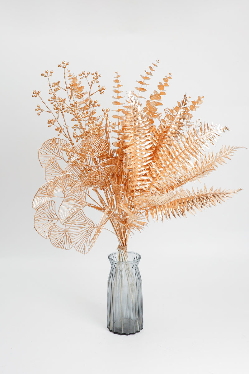 Bulk AM Basics Hojas de eucalipto dorado artificial al por mayor