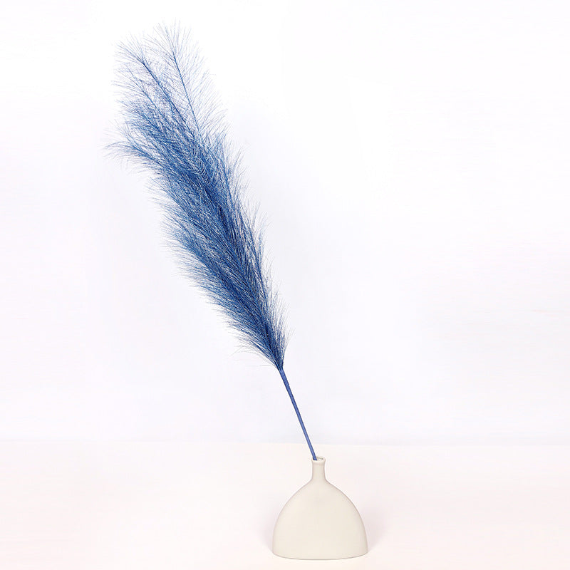 Bulk Set of 3pcs Extra Large 43 Inch Faux Golden Pampas Grass Silver Boho Flowers Wholesale