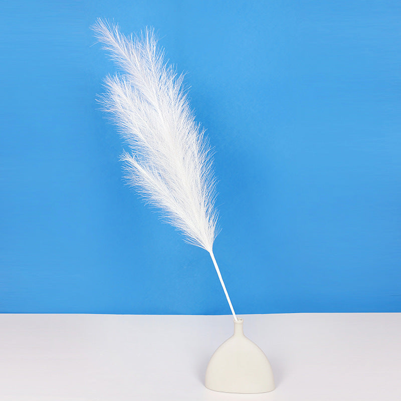 Bulk Set of 3pcs Extra Large 43 Inch Faux Golden Pampas Grass Silver Boho Flowers Wholesale