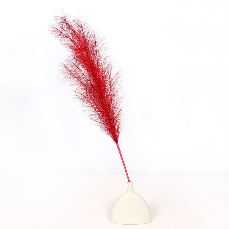 Bulk Set of 3pcs Extra Large 43 Inch Faux Golden Pampas Grass Silver Boho Flowers Wholesale