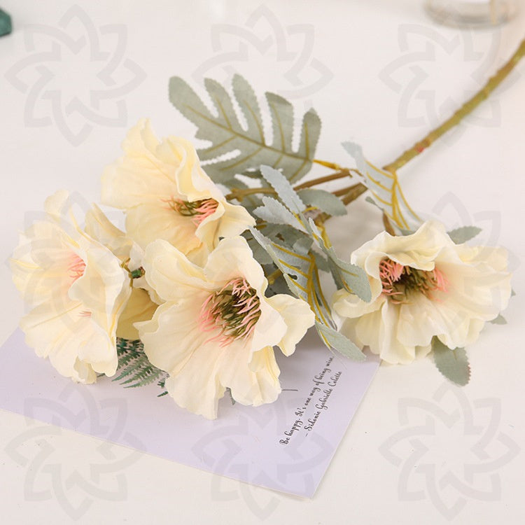 Fleurs artificielles de pavot en vrac de 20 pouces en gros